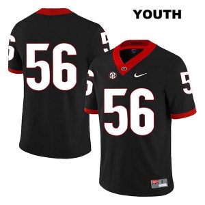 Youth Georgia Bulldogs NCAA #56 William Mote Nike Stitched Black Legend Authentic No Name College Football Jersey FMO1454KH